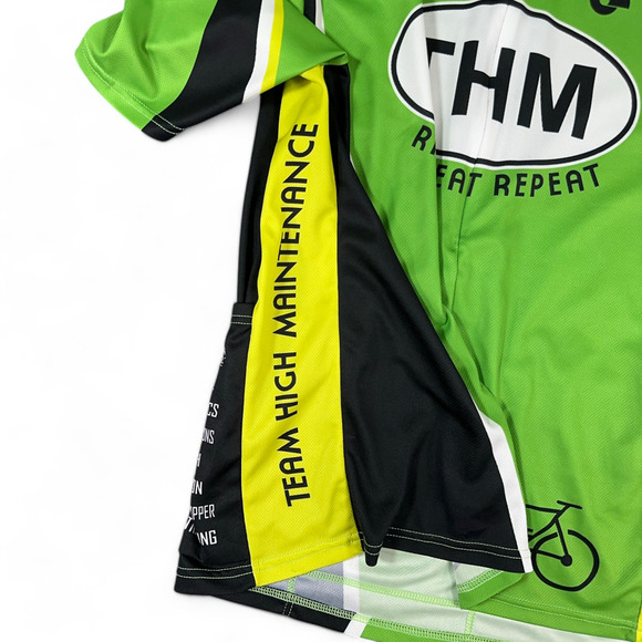 Champion System Cycling Jersey Green Indiana Ride Eat Repeat Women 3XL - Picture 8 of 11